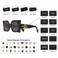 Fabricant de lunettes de soleil de créateur, lunettes carrées en acétate avec logo personnalisé pour événements de mode, lunettes de soleil personnalisées avec logo Viper