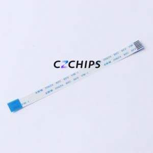 FC-1.0A-6P-100mm FFC Cable (Flexible Flat Cable) P=1mm Connector 6P 1mm 0.3mm Reverse - Product Image 1