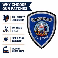 Écusson brodé personnalisé, badge uniforme du Service de la circulation de San Francisco, applique thermocollante, patch moral à coudre