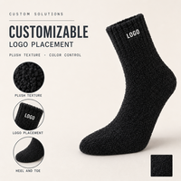 Chaussettes en peluche personnalisées, douces, chaudes, confortables, moelleuses, à motif mignon pour femmes et filles, à porter à la maison en hiver