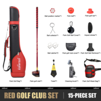 Ensemble complet de golf 15 pièces Kaiersn Park : sac de golf premium, clubs, balles, housse de tête de club, sac banane, serviette et accessoires pour hommes et femmes
