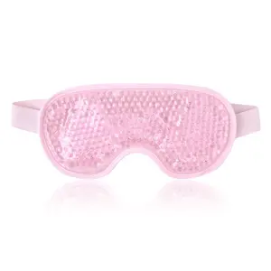 Factory Source Premium PVC-Abdeckung Cold Eye Mask und Soft Plush Fabric Backside