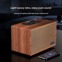 Haut-parleur rétro en bois 5.3 pour l'export, cadeau créatif, subwoofer domestique tout-en-un, étanche IPX7, 60W
