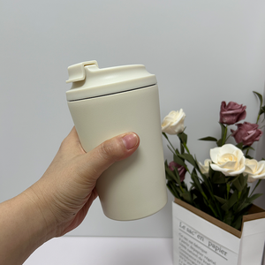 Mug isotherme en acier inoxydable 12oz 380ml, petit couvercle à ouverture facile, anti-fuite, mug de voyage isotherme, mugs personnalisés imprimés - Product Image 4