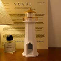 Lampe de projection de lune BHM Lighthouse, lampe ABS écologique, motif géométrique minimaliste, lumière d'ambiance nocturne, haut-parleur Bluetooth