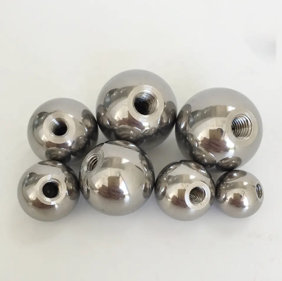 Стальной шарик, металлические сферы с резьбовым отверстием, средняя длина шара