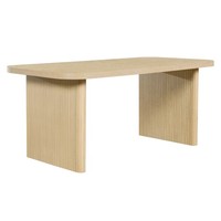 Table console en bois rectangulaire autoportante avec étagère solide et design sans dossier