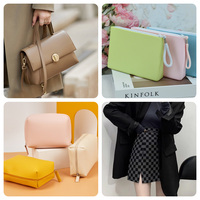 Cuir synthétique semi-PU brillant de 0,9 mm d'épaisseur, imperméable, résistant aux rayures, avec motif quadrillé doux pour sacs, vêtements et décoration
