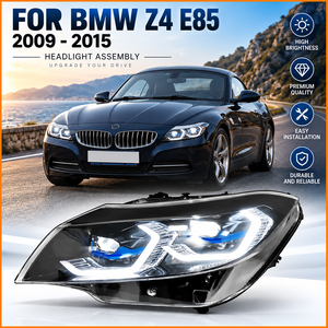 Faro Delantero para <span class=keywords><strong>BMW</strong></span> <span class=keywords><strong>Z4</strong></span> E89 2009-2015, 4 Luces Bajas, 8 Luces Altas, Proyector LED, Ojos de Ángel, Luz Diurna, Faro Automático - Product Image 1