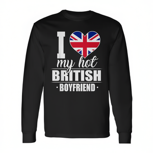 Camiseta de manga larga con diseño británico de I Love My Hot British Boyfriend - Product Image 2
