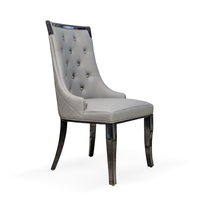 Meubles d'hôtel de Style américain, chaise de Restaurant Vintage gris rembourré
