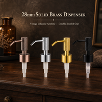 Distributeur de savon liquide moderne au design élégant et pompe à lotion en laiton durable pour la maison et les applications hôtelières