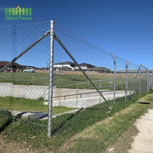 Tùy chỉnh thông số kỹ thuật hiện đại ngoài trời chu vi kim loại an ninh Chuỗi liên kết hàng rào mạ kẽm kim cương sắt dây lưới hàng rào Bảng điều chỉnh - Product Image 6