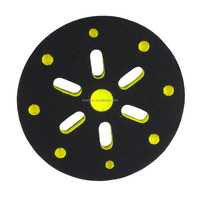 EVERTOOL Plaque de support à crochet et boucle à trou fendu M14 avec bord souple en PU pour meuleuse d'angle, polissage et ponçage automobile
