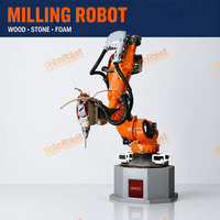 Robot de Fresado Industrial KUKA KR210, Robot de Mecanizado CNC de 7 Ejes para Madera, Piedra, Espuma y Moldes