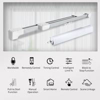Ouvre-rideaux intelligent Tuya Zigbee moderne Système électronique Télécommande automatique Conducteurs de rideaux intelligents pour le salon