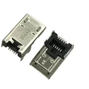 微型USB b型3.1母插座V8连接器镀金焊料型带5p铜触点手机插座