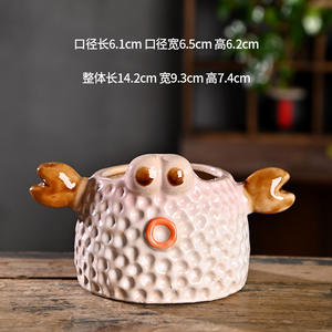 Pots à succulentes décoratifs en céramique en forme d'animaux de dessin animé, pots en <span class=keywords><strong>terre</strong></span> <span class=keywords><strong>cuite</strong></span> spéciaux pour la maison, contrôle des racines, vente en gros à prix réduit - Product Image 4