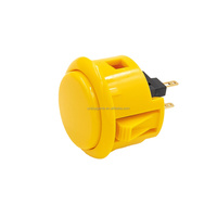 SANWA OBSF-24 tombol tekan asli 24mm, tombol tekan plastik sesaat, game dioperasikan koin arkade bawaan
