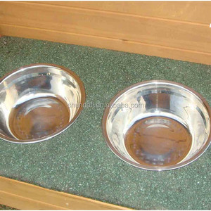 Casa para Perros de Madera SDD0405 con Comederos y Almacenamiento, para Uso en Exteriores en Todas las Estaciones, con Diseño Impreso en Varios Tamaños - Product Image 2
