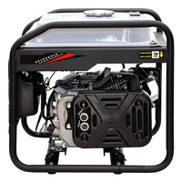 Mesin Las Bensin Portabel 5KW AC Inverter Bingkai Terbuka Kecil Generator Las Petrol