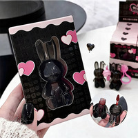 Ensemble de gloss à lèvres en forme de lapin mignon, 6 teintes, gloss liquide minéral imperméable, longue tenue, effet repulpant pour filles