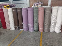 Prix de liquidation Lourd Coloré Lin Look Rideau Occultant Tissu Tissu Textile À La Maison