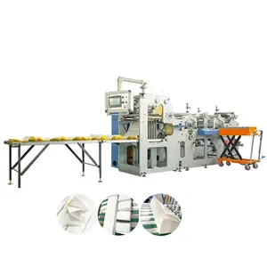Z Folding stacked Waterproof Shipping Logistics Address Blank Direct Transfer Thermal rotary label die cutting machine