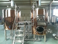 Équipement de brassage de bière en cuivre rouge de 1000 L, micro-brasserie à vendre