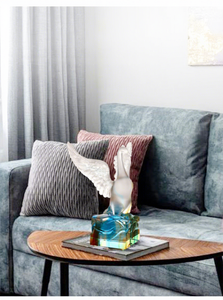 Escultura de Pájaro de Cristal Personalizada de Alta Calidad, Grabada con Láser, Regalos <span class=keywords><strong>y</strong></span> Artesanías de Moda, Decoración de Mesa - Product Image 3