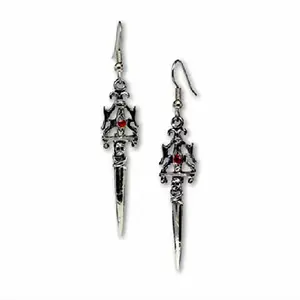 Pendientes de plata con forma de calavera para hombre, aretes con colgante de dragón, góticos, gran oferta, 2022