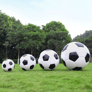 Décoration de jardin extérieure, statue de football géante en fibre de verre, sculpture de football en résine personnalisée - Product Image 2