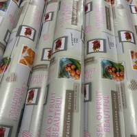 Nappe en PVC imprimée de haute qualité, non tissée, en polyester, nappe en plastique imprimée