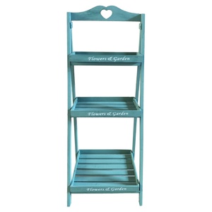 Supporto Verticale per Piante a 3 Ripiani in Legno Massiccio - Contenitore <span class=keywords><strong>da</strong></span> <span class=keywords><strong>Giardino</strong></span> Durevole per Fiori e Piante, Portafiori, Personalizzabile - Product Image 4