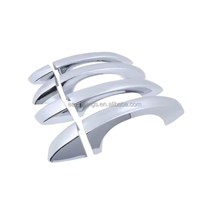 Para <span class=keywords><strong>Skoda</strong></span> <span class=keywords><strong>Kodiaq</strong></span> NS7 2016 <span class=keywords><strong>2017</strong></span> 2018 2019 2020 2021 2022, juego de cubiertas cromadas para manija de puerta, accesorios de protección para coche, pegatinas de estilo - Product Image 1