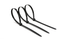 Attaches de câble autobloquantes en nylon 66 de haute qualité 3.6*150mm attaches de fil à haute résistance noires résistantes aux UV à haute température