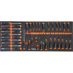 BETA - 024006255 Longue cabine à roulettes mobile avec 9 tiroirs anti-basculement et un assortiment d'outils (716 pièces). ATELIERS ROLLING - Product Image 4