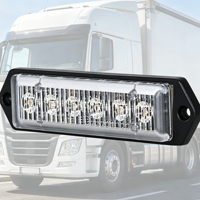 Nouveau phare LED haute puissance 18W, accessoires pour camion, couleurs personnalisées, 6 LED, 19 modes clignotants, lumière d'avertissement, lumière stroboscopique pour voiture
