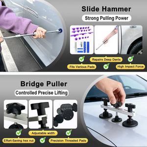 <span class=keywords><strong>Kit</strong></span> di Riparazione Ammaccature per Carrozzeria Auto, Estrattore a Ponte, Martello Scorrevole in Alluminio, Strumenti DLY per Riparazione Danni da <span class=keywords><strong>Grandine</strong></span> - Product Image 2