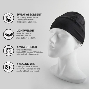 Gorro Deportivo Personalizado con Logotipo para Correr y Ciclismo, Gorro de Invierno para Hombre, Gorro de Calavera para Ciclismo con Forro de Satén de Seda - Product Image 3