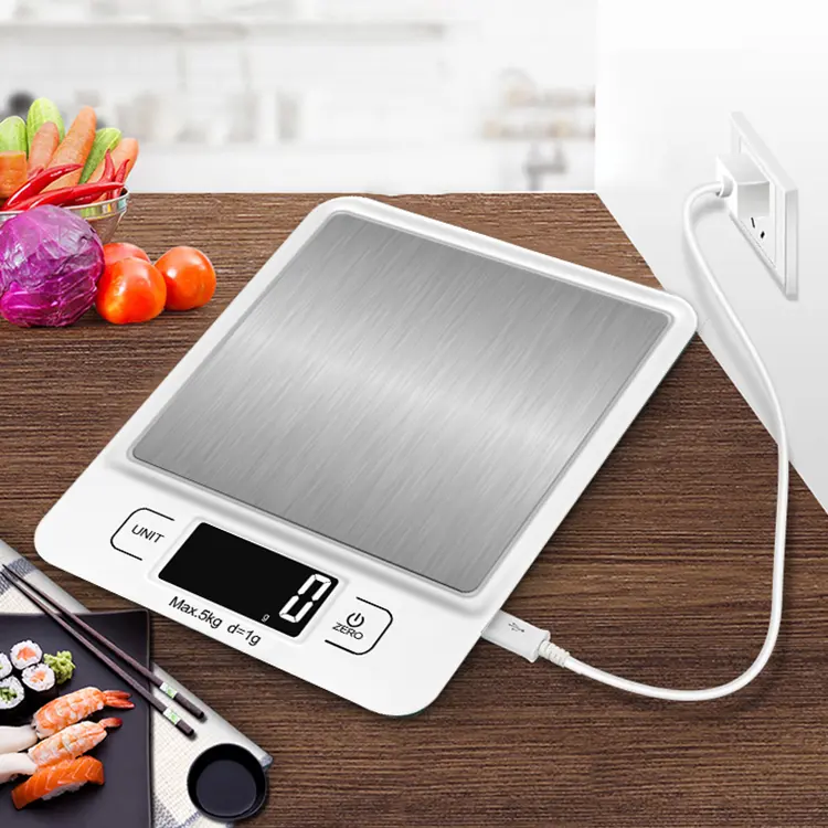 High Quality USB Food Kitchen Scale 5kg Weighing Digital Electronic Kitchen Scale
