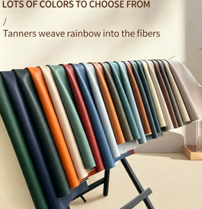 Cuir synthétique PVC imperméable, cuir silicone sans solvant, motifs gaufrés grain litchi, revêtement pour chaises et meubles - Product Image 1