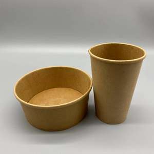 Bol en papier rond jetable de qualité alimentaire 2026 520cc 750ml avec couvercle pour salades, soupes, sushis, sandwichs et plats à emporter - Product Image 6