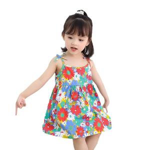 Magnifique Robe Florale à Bretelles pour Enfants Filles 4-5 Ans Vestidos Para Niñas Pat Pat Kids Vente en Gros Robe Enfant Fille - Product Image 6