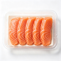 Boîte blister multi-cavités personnalisée en PET de qualité alimentaire, multicolore, pour produits frais, viande, poisson à emporter