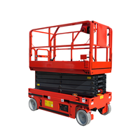 Plateforme élévatrice à ciseaux électrique autopropulsée robuste, capacité 1000 kg, élévateur hydraulique mobile pour la construction