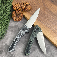 Bm 615bk-1401 Double Couleur G10 Poignée Camping En Plein Air Sauvage Survie Portable Couteau De Poche Pliant