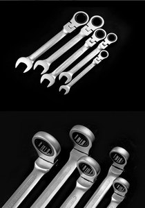 Shake Head <strong>Ratchet</strong> Stainless Steel Bidirectional Movable Head <strong>Ratchet</strong> <strong>Wrench</strong> Quick Manual Dual Purpose <strong>Ratchet</strong> <strong>Wrench</strong> - Product Image 2
