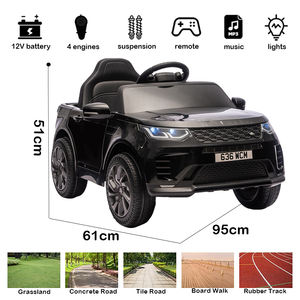 Uzaktan kumanda dört tekerlekli müzik ışıkları çocuk araba ile lisanslı çocuk elektrikli otomobil - Product Image 2