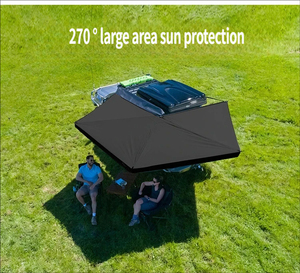 Toldo Lateral para Auto de Alta Resistencia, Tipo Ala de Murciélago, 270 Grados, Instalación Rápida Automática, Impermeable, para SUV, RV, Camping Todoterreno - Product Image 2